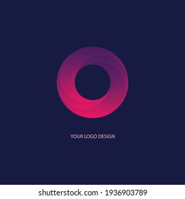 Creative O Letter Logo Icon Design Template Elements.
Abstract Gradient circle Logo.