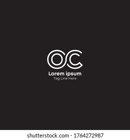 Creative OC letter logo design.