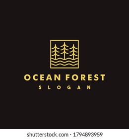 Creative Ocean Forest Logo Design