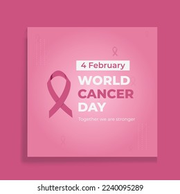 Creative October cancer awareness social media banner design template