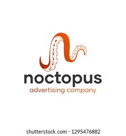 Creative Octopus Hand Logo Design Idea