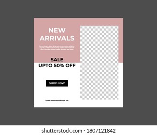 banners creativos de oferta/venta/web, ejemplo vertical/ cuadrado/ horizontal de plantilla, espacio para las fotos de sus productos. ilustración vectorial-promoción comercial y banner.