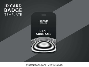 Creative Office ID Card Template Design Layout. Employee ID Card Design Template