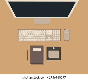 Creative office work vector design