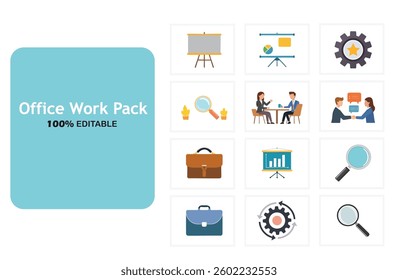 Creative Office Work Vector Pack for Designers