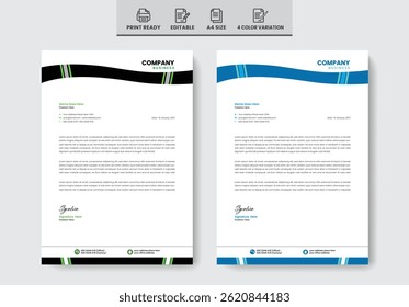 Creative official business letterhead template