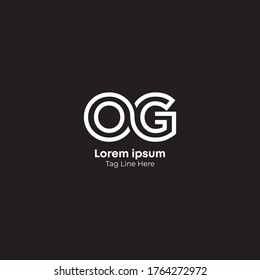 Diseño del logo de la carta de Creative OG.