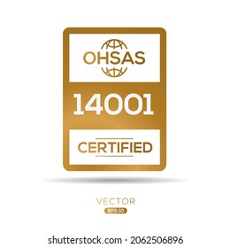 Creative (OHSAS 14001) Occupational Health And Safety Management System, Vector Illustration.