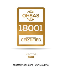 Creative (OHSAS 18001) Occupational Health And Safety Management System, Vector Illustration.