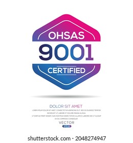 Creative (ohsas 9001) Standard quality symbol, vector illustration.