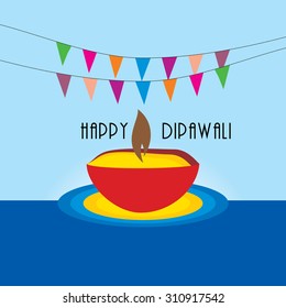 creative oil lamp vector illustration 
