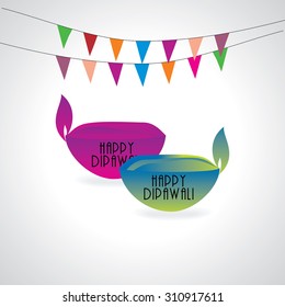 creative oil lamp vector illustration 