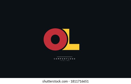 Creative OL Letter Business Logo Design Alphabet Icon Vector Monogram 