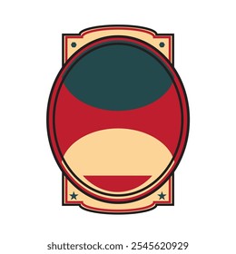 Etiqueta de compras de estilo antiguo creativo. Ilustración vectorial