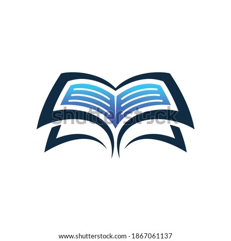 creative open book logo concept