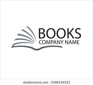 creative open book publishing logo vector design symbol icon illustration