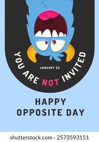 Creative Opposite Day Vector Design Featuring Humor and Whimsy