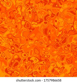 Creative orange abstract marble effect texture background. Vector