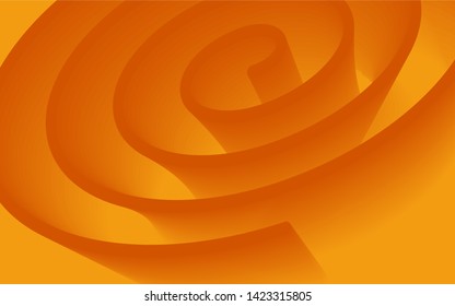 Creative Orange Abstract Modern Background Twist or Spiral Design Concept, Best of 2019