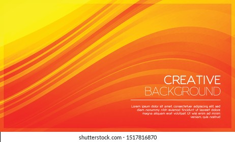 creative orange background. minimalist and elegant design concept