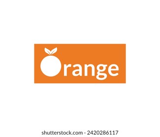 Creative Orange fruit logo design Vector.