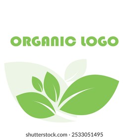 Logotipo orgánico creativo del icono de la hoja