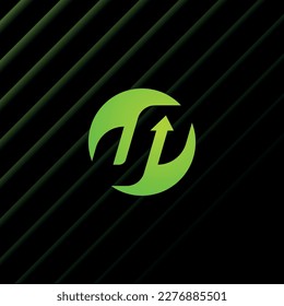 Creative, original UP logo. Vector design.