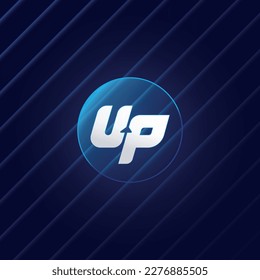 Creative, original UP logo. Vector design.