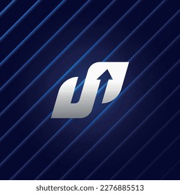 Creative, original UP logo. Vector design.