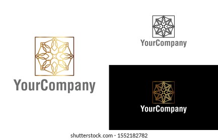 Creative ornament logo design template. Universal ornament vector logo.