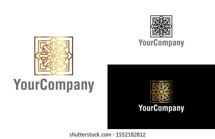 Creative ornament logo design template. Universal ornament vector logo.