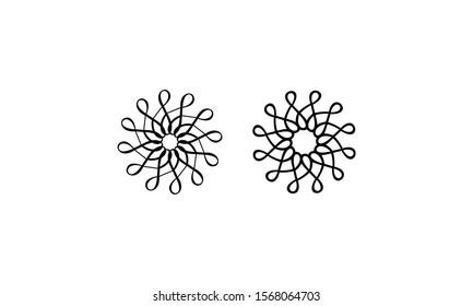 Creative ornament logo design template. Universal ornament vector logo. - Vector