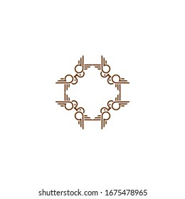 Creative ornament logo design template. Universal ornament vector logo. Creative vector emblem, for icon or design concept.
