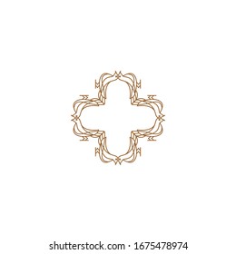 Creative ornament logo design template. Universal ornament vector logo. Creative vector emblem, for icon or design concept.