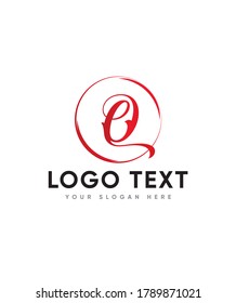 Creative ornamental letter type Q logo template, vector logo for business and company identity 