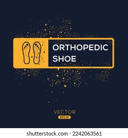 Creative (Orthopedic shoe) Icon, Vector sign.