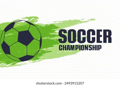 creative outdoor game soccer poster a high energy sport vector