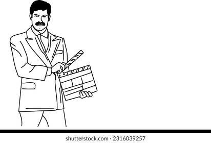 Creative outline drawing Movie