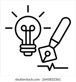 creative outline icon vector illustration