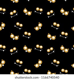Creative owl bird scary halloween pattern