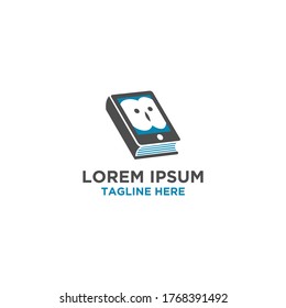 Creative Eule Buch akademische Schule Vektor Logo Vorlage.