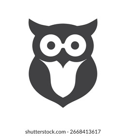 Creative owl graphic logo design with modern abstract illustration style
