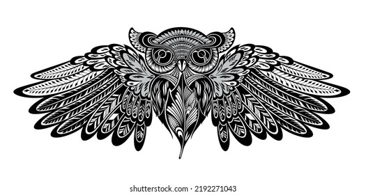 Creative Owl Icon Vector Logo Template