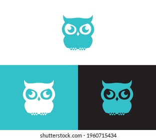 owl creativo para el concepto de diseño de logotipo