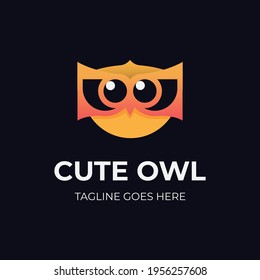 Creative owl logo design vector Template