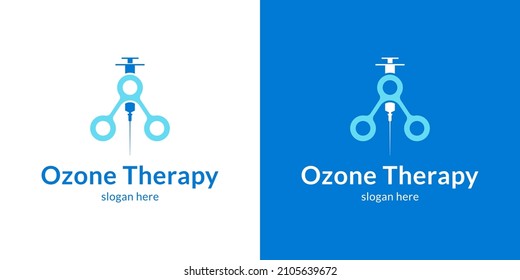 Creative ozone therapy logo. Vector illustration.