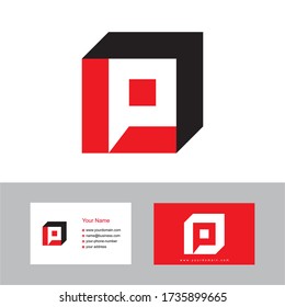 Creative Logo-Design für P-Box-Getriebe mit Visitenkarte