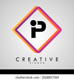 creative P letter logo design