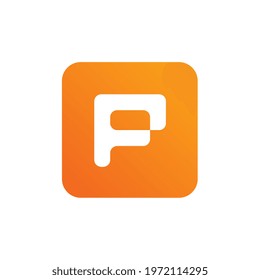 Creative P letter logo icon vector template