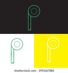 Creative P logo design P